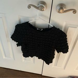 Urban threadz cubbed stretchy black Woman’s top